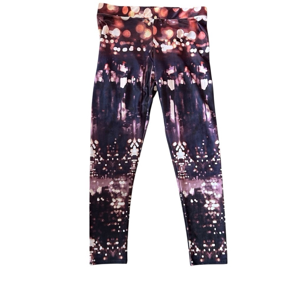 American Eagle Outfitters Women’s Yoga Leggings - Purple and White Size XL
